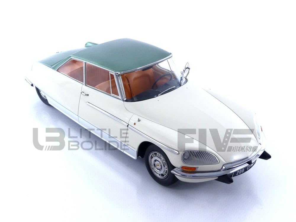 NOREV Citroen DS 21 Le 68 Green Roof 181751 Léman Ivory/Metallic 1/18