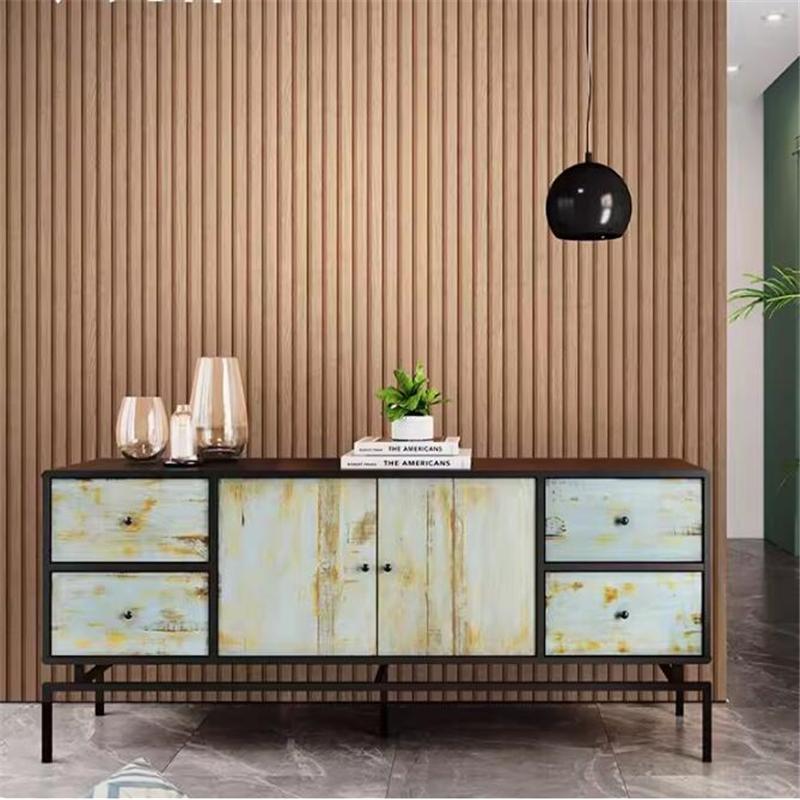 New Modern Minimalist New Chinese Style 3D Wood Grain Grille Wallpaper Bedroom Tea Room Living Room Sofa Background Wall Paper