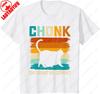 Chonk Cat Scale Meme Funny Retro Style Vintage Unisex Adult Cotton TShirt Men Women Fun Graphic Meowy Lovely Oneck Printed Tops