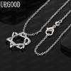 925 Sterling Silver Niche Wrapped Star Pendant Necklace - Beautiful Wedding Jewelry