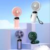 LED Digital Display Portable Handheld Fan 5 Speed Wind Personal Fan Folding Fan  Aromatherapy Use