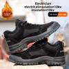 Fleece-lined Work Shoes for Men Woman Winter Steel Toe Boots Thickened Warm Woman Sneakers Anti-smashing Working Shoes Men36-46