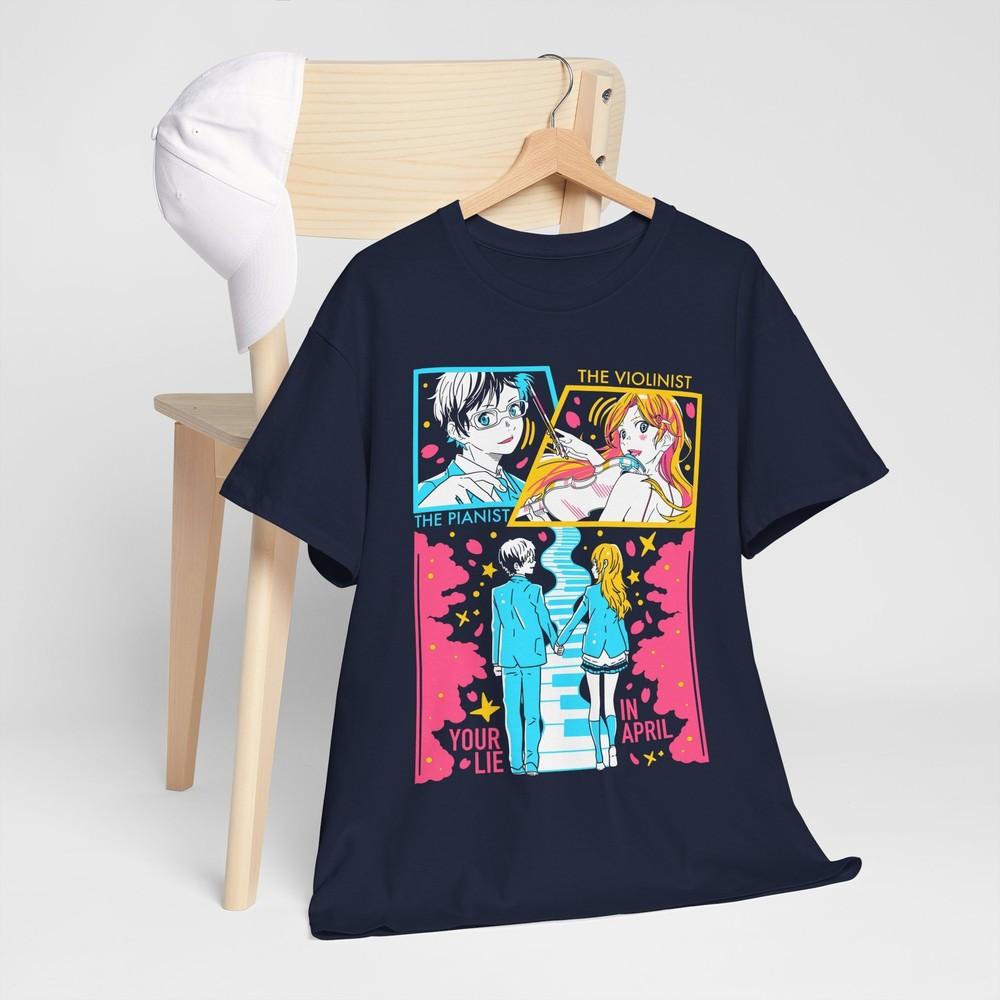 Tshirt Kaori Kousei Anime Your Lie In April kaori miyazono Music Shirt All Size M