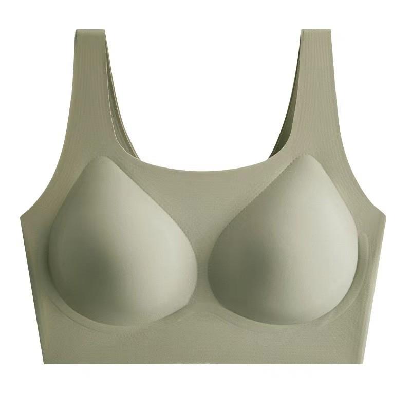 Cloud muscle invisible underwear women's small breasts gather to prevent sagging and close secondary breasts, no steel ring, jelly seamless bra