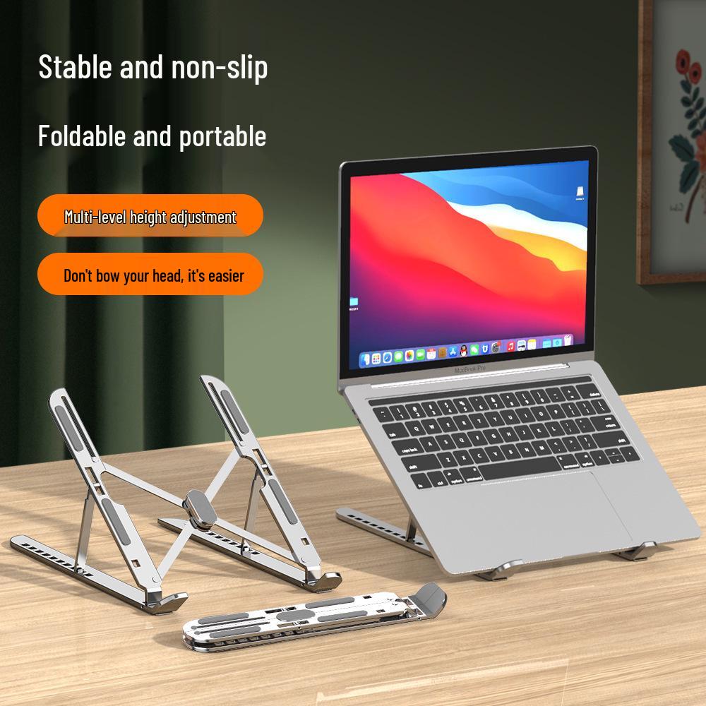 Adjustable Aluminum Alloy Laptop Stand – Folding Design