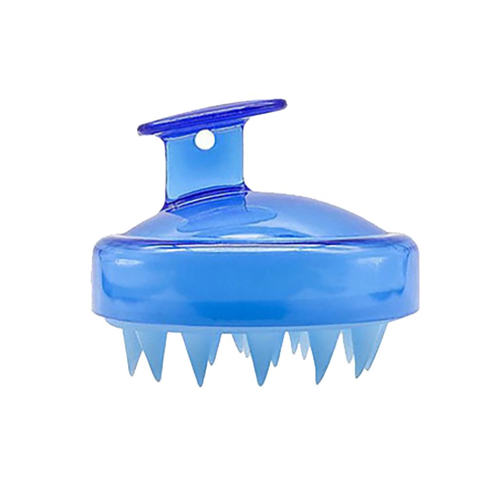 

Silicone Shampoo Scalp Shower Body Washing Hair Massage Massager Brush Comb синій