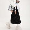 Women Tote Bag Fashion Sequins Bling Reusable Shopping Bag Large Capacity Ladies Underarm Shoulder Bag Trendy Commute Handbags