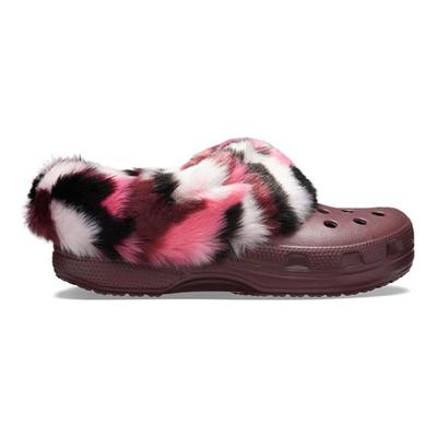 Classic Clog Mammoth Cotton Sandals Women's Burgundy