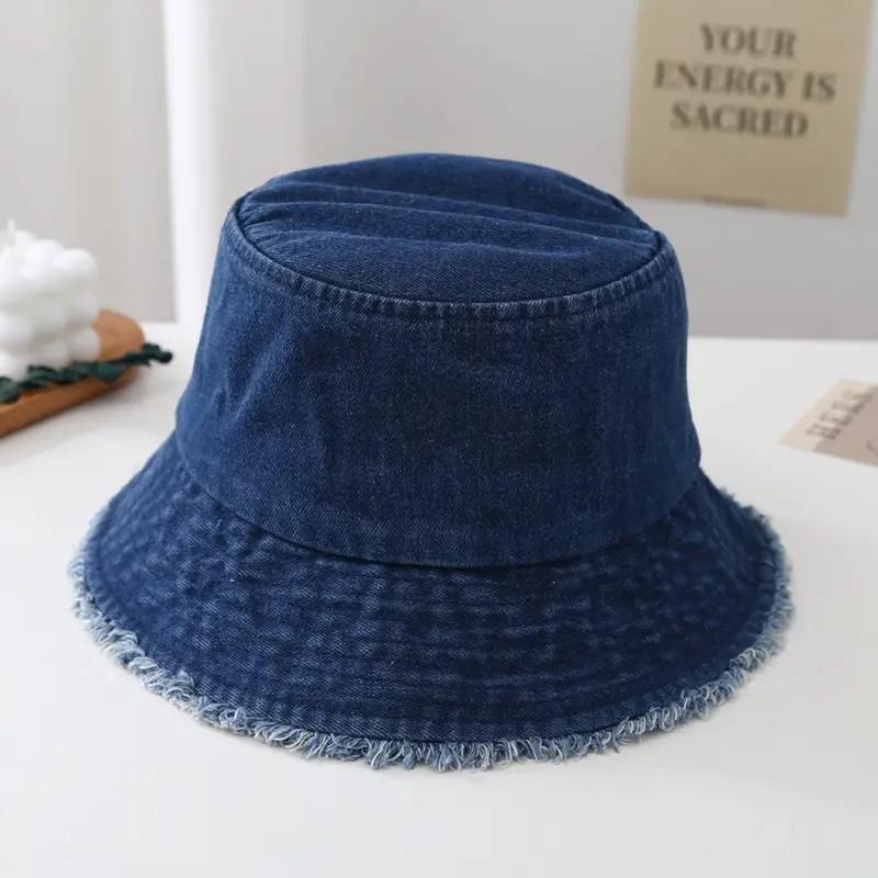Tartós Unisex Farmer Vödörkalap - Kopott karimáj, Pamut kalaptest, Összecsukható, Alkalmi Horgászsapka stílusú Nőknek és Férfiaknak, Divatos