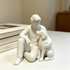 3D Printed Dog Figurine Cute Canine Statues Crafts Desktop Use Boy And Dog Statues  Home Decoration