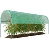 Greenhouse Winter-Resistant Foil Greenhouse with Arched Roof, Ground Anchor Hothouse 400 X 120 X 170cm Green
