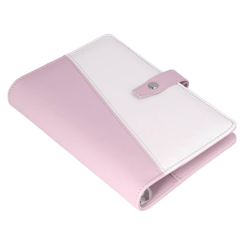 A6 Budget Binder Multifunctional Compartment Design Portable PU Leather Notebook Binder for Office School