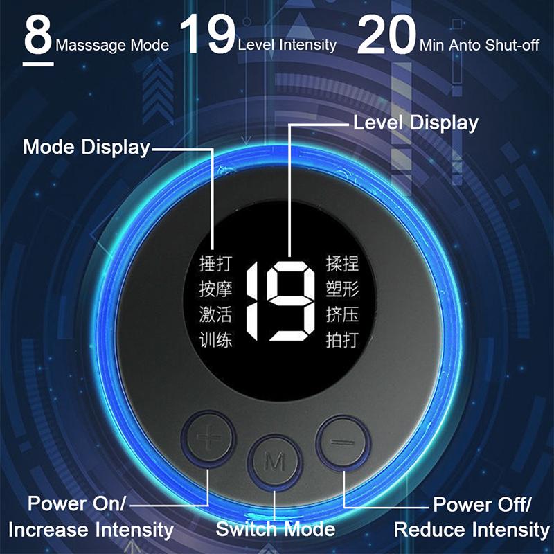 EMS Foot Massager Pad USB Rechargeabl Reflexology Foot Acupoint Massage Muscle Stimulation Improve Blood Circulation Relief Pain