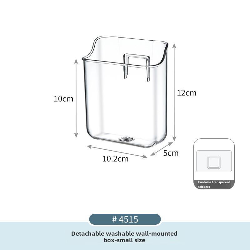 Desktop Transparent Storage Box for Sundries, Cosmetics, Stationery, Tableware with Mirror Cabinet