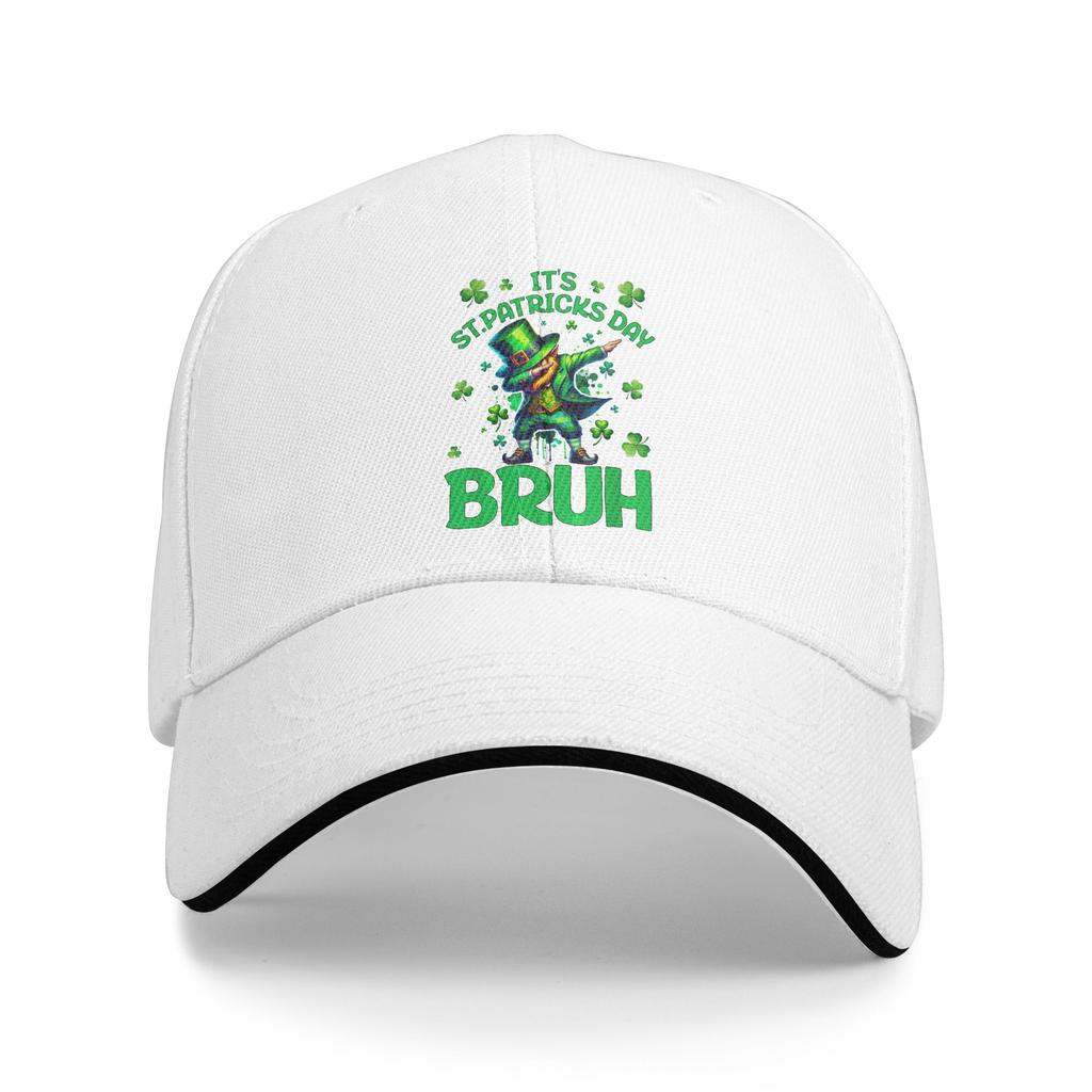 Summer Bruh St Patricks Day Saint Patricks Day Leprechaun Baseball Cap Hiking Fishing Fashion Trucker Hat Unisex Snapback Cap