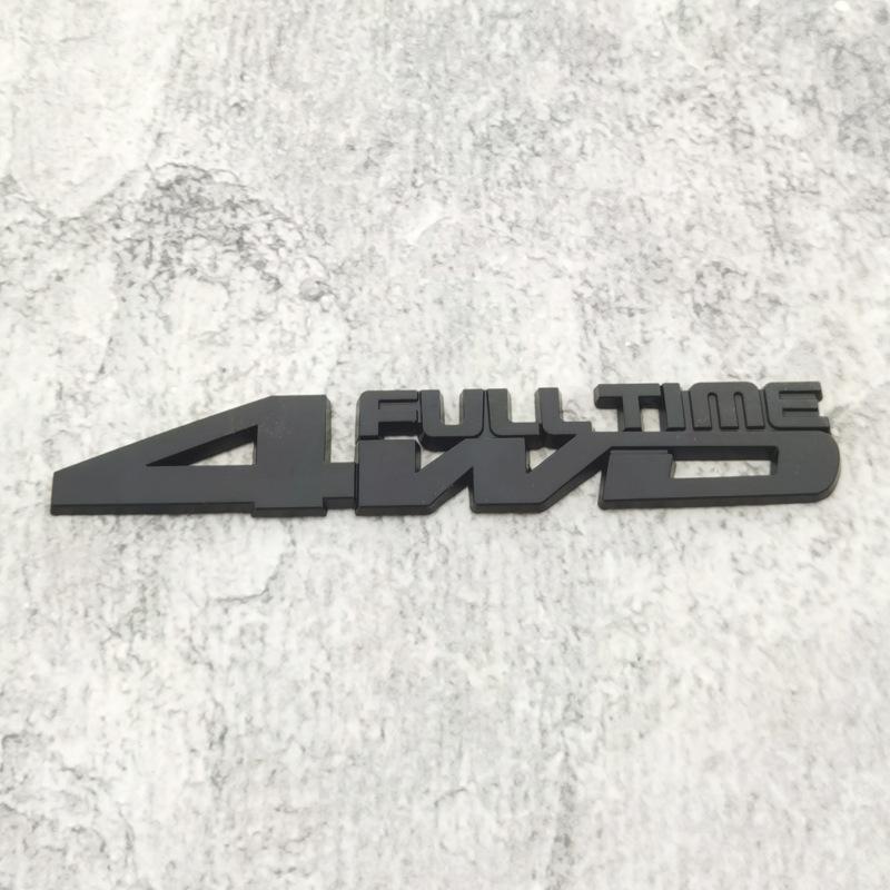 3D Badge Decals Decorative Tag Metal Stereo Car Sticker 4WD Metal Car Sticker Car Side Fender Decal Rear Trunk Emblem чёрный