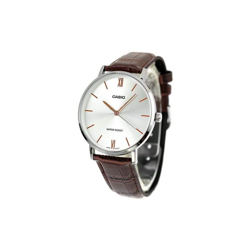 Casio Cheap Casio Standard Quartz Men s Watch MTP-VT01L-7B2 Leather Band Water Resistant