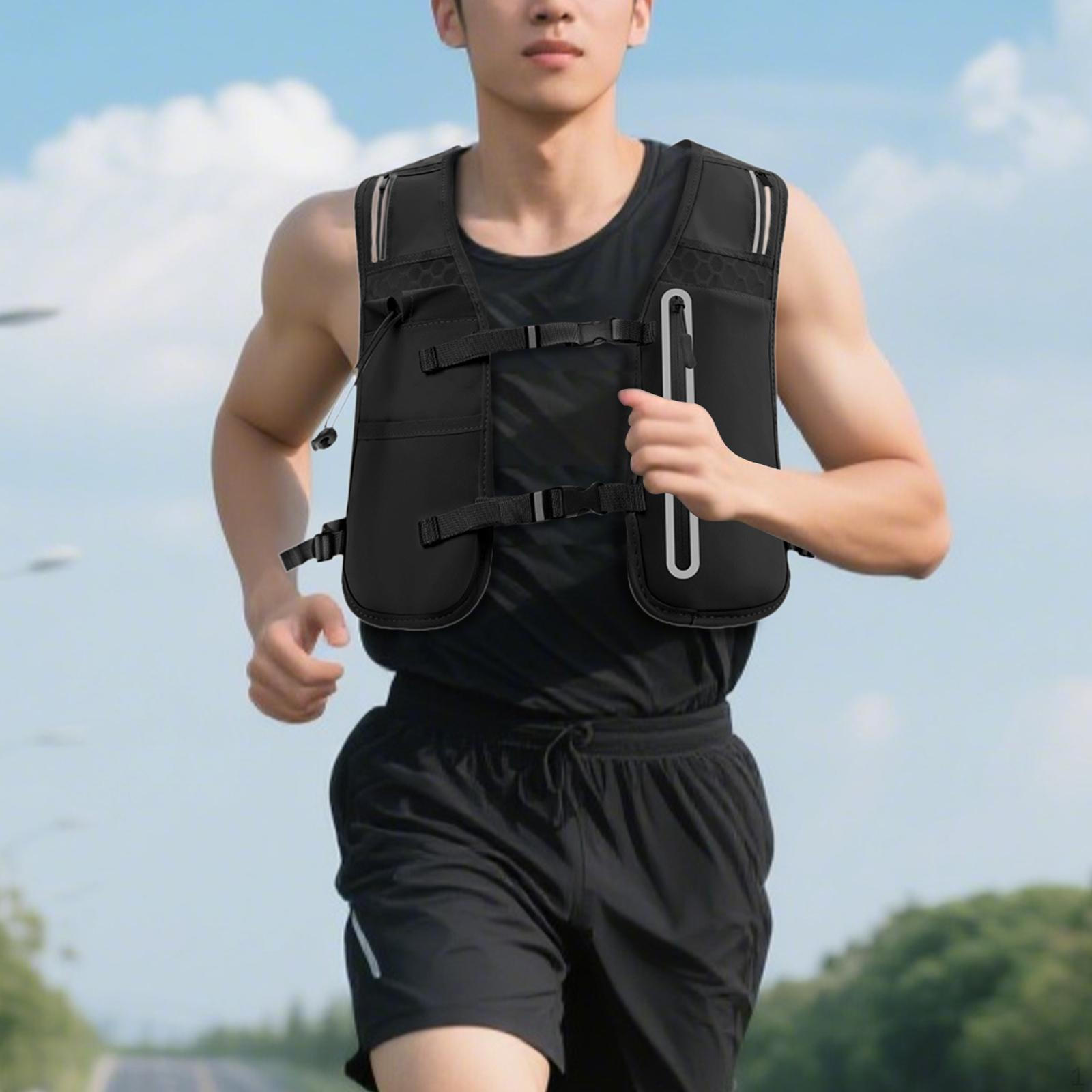 

Vest for Runners, Lightweight Backpack Cycling And Hiking чёрный