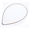Fashionable Versatile Three-Color Gold Silver Necklace S925 Silver Color Women's Pendant Chain Sweater Chain