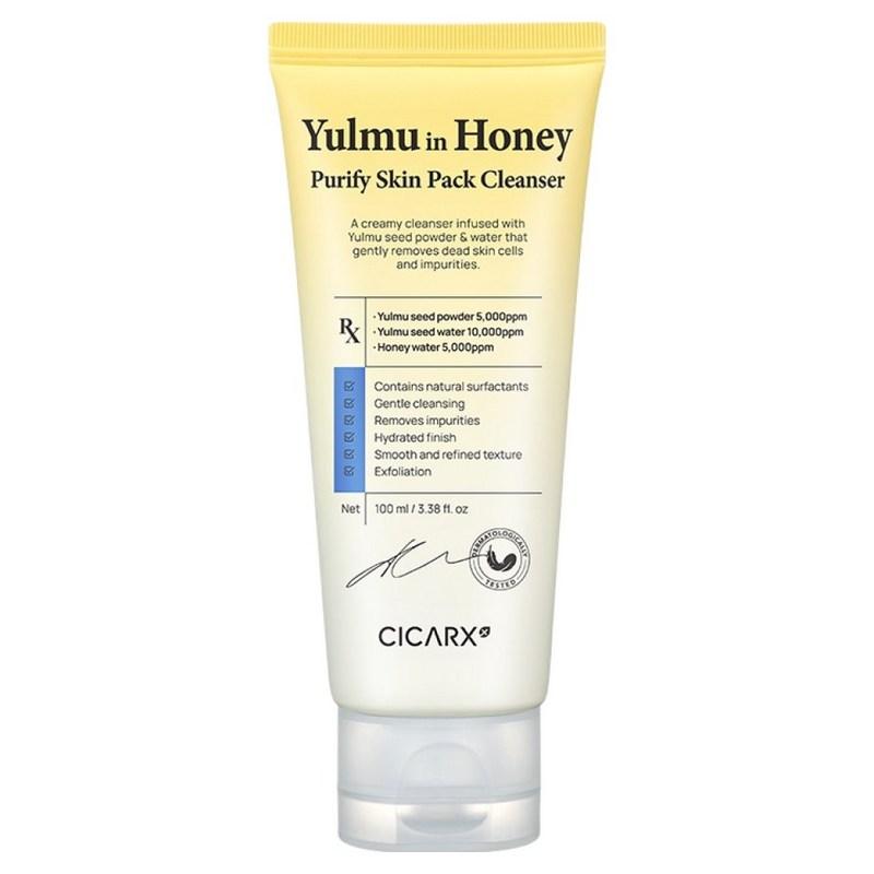 CICA RX Job's Tears in Honey Mildly Acidic Pack Cleanser for Sensitive Skin, Pore, Uneven Texture, Exfoliation, Daily Cleansing, 100ml, 1 pcs