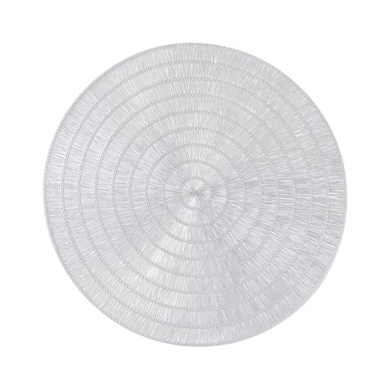 Reusable PVC Placemat Heat Resistant Dining Table Mat Wear-Resistant Stain-Proof Placemat for Home Kitchen Dining Table Protection 38cm 6