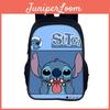 Stitch Childrens School Bag With Durable Polyester For Students And Casual Outings