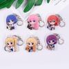 Anime Character Bocchi The Rock Cute Acrylic Keychain Accessories Cartoon Bag Charm Backpack Pendant Keyring Gifts For Friends