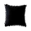 Solid Color Fur Ball Pillow Cover, Velvet Cushion Cover, Sofa Bed Pillow Cover, Nordic Home Chair
