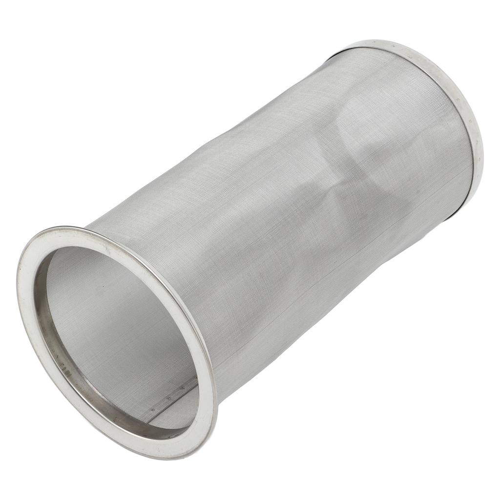 Cold Brew Coffee Filter Stainless Steel Reusable Wide Mouth Mesh Cylindrical Filter with White Gasket for Tea