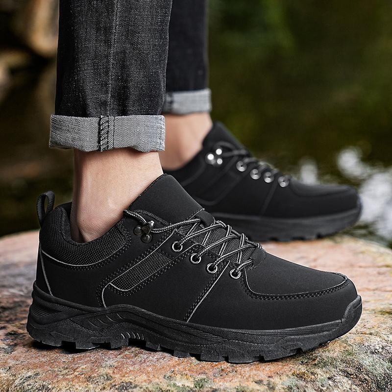 

Fashion Mens Outdoor Waterproof Mountaineering Shoes Wear Resistant And Non Slip Hiking Casual Shoes Desert Male Hunting Waterproof Spor 39 чёрный