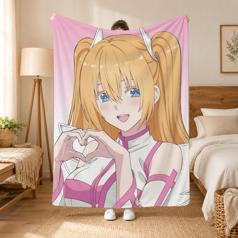 25 Dimensional Seduction Anime Throw 240G Flannel Blanket, Suitable For Sofas, Beds, Offices, Exquisite Gift Blankets