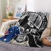 Collingwood Magpies  Print Flannel Blanket, High quality Comfortable for All Seasons, Home Decor, Warmth and Comfort