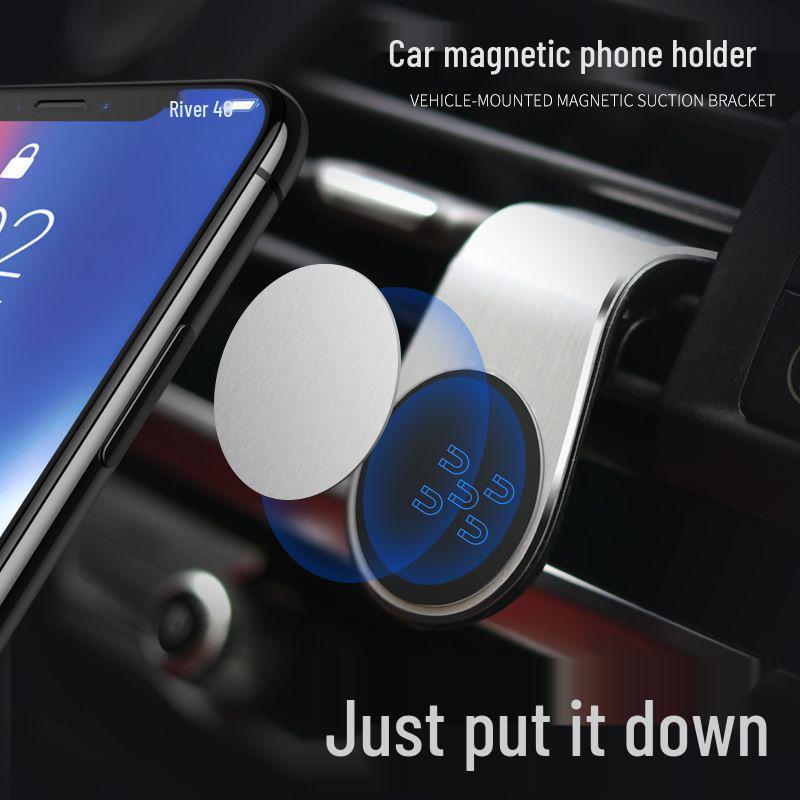 Supporto per telefono magnetico a forma di L per bocchetta d'aria dell'auto F3