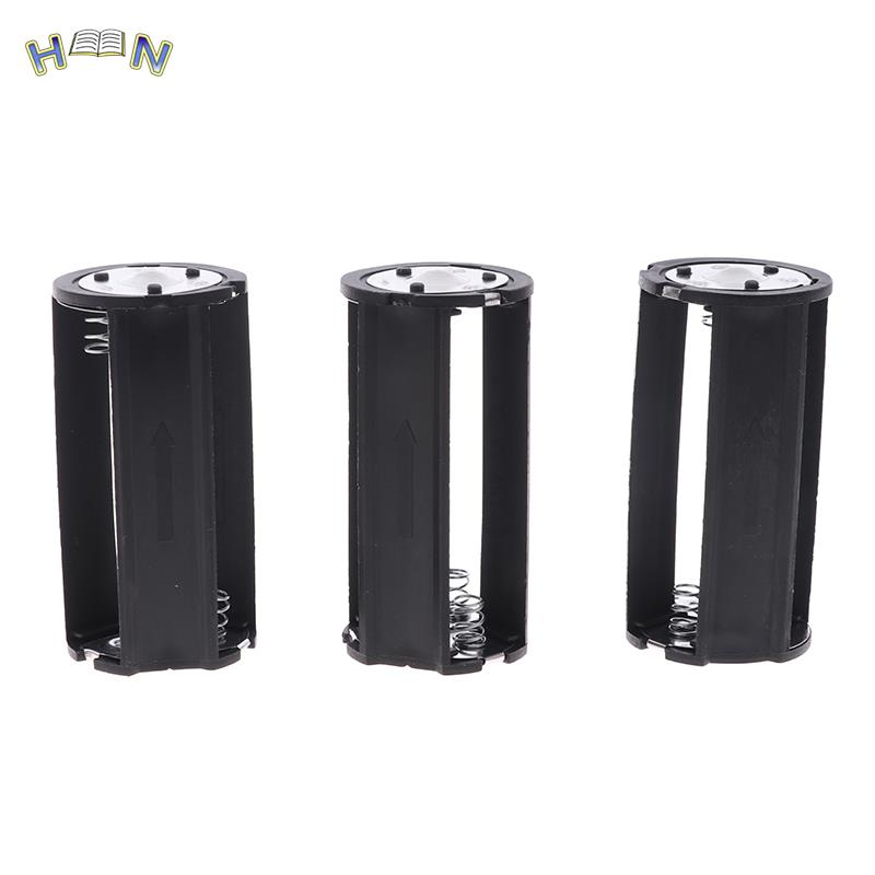 1Pc/3Pcs 3x AA to D Size Battery Adapter Converter Holder Case Box