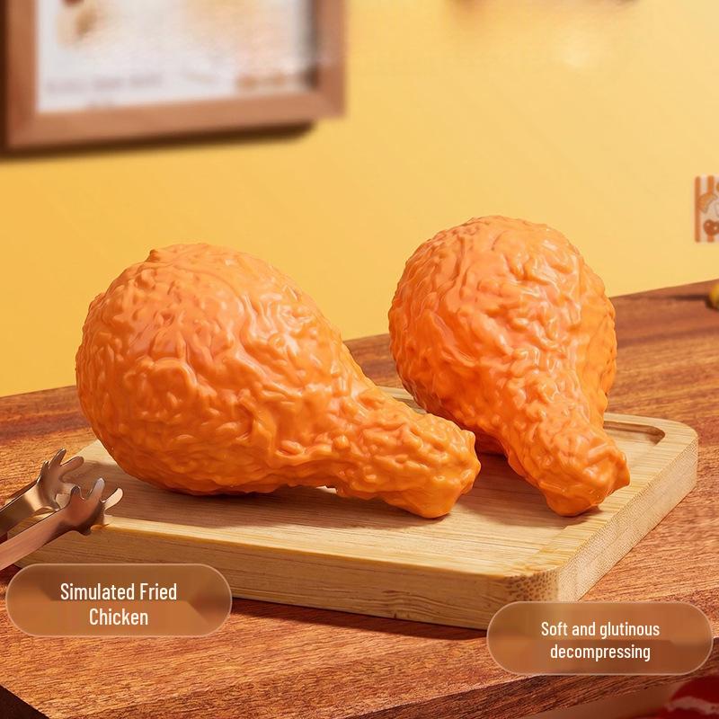Large Chicken Leg Squeeze Toy - Slow Rebound Stress Relief