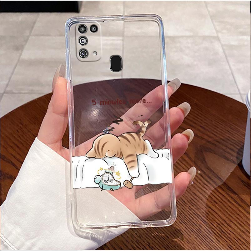 Case For Samsung Galaxy M31 M21s M21 M30s Clear Luxury Cute Cat Love Rabbit Funny Silicone TPU Soft Shell Phone Case Back Cover