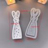 WTEMPO Ostern Silikonform Stehender Hase Dekoration Festival Requisitenform Gips Epoxidharzform