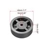 uxcell Foot Vibration Damping Base Pad Stand D45xH15mm Rubber for Guitar HiFi Speakers, Amplifiers, (4pcs)