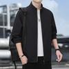 Men's Jacket New Autumn and Winter Jacket Loose Business Casual Versatile Solid Color Sports Executive Jacket
