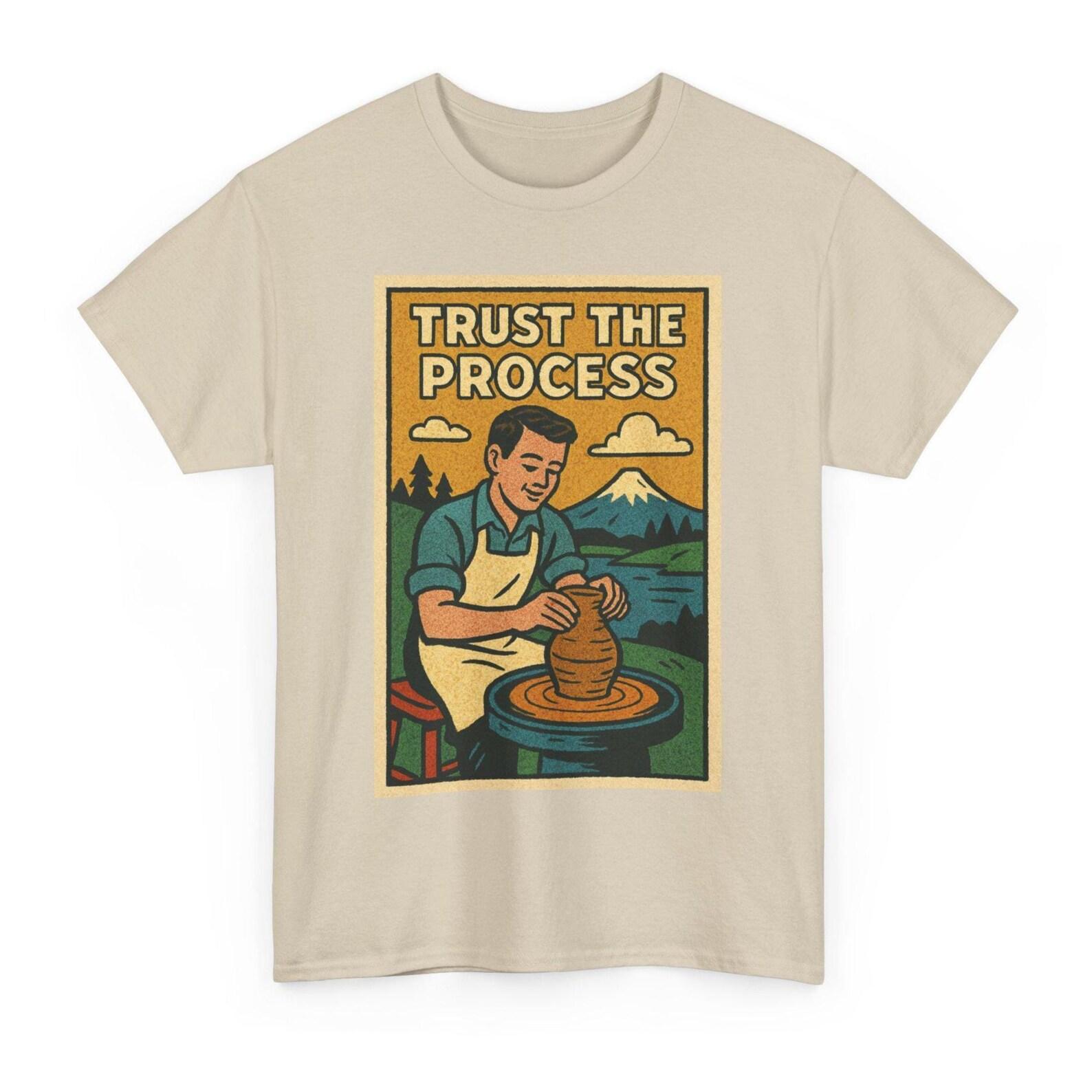 Trust The Process T-Shirt: Retro Comic Style Motivational Tee S
