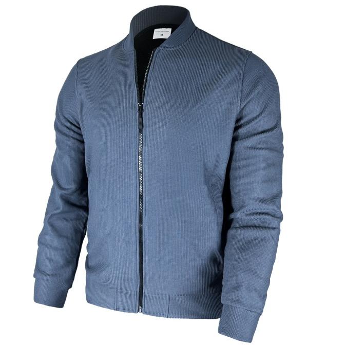 

Куртка мужская осенне-зимняя одежда больших размеров повседневная куртка модные трендовые мужские плюшевые бархатные куртки S синий