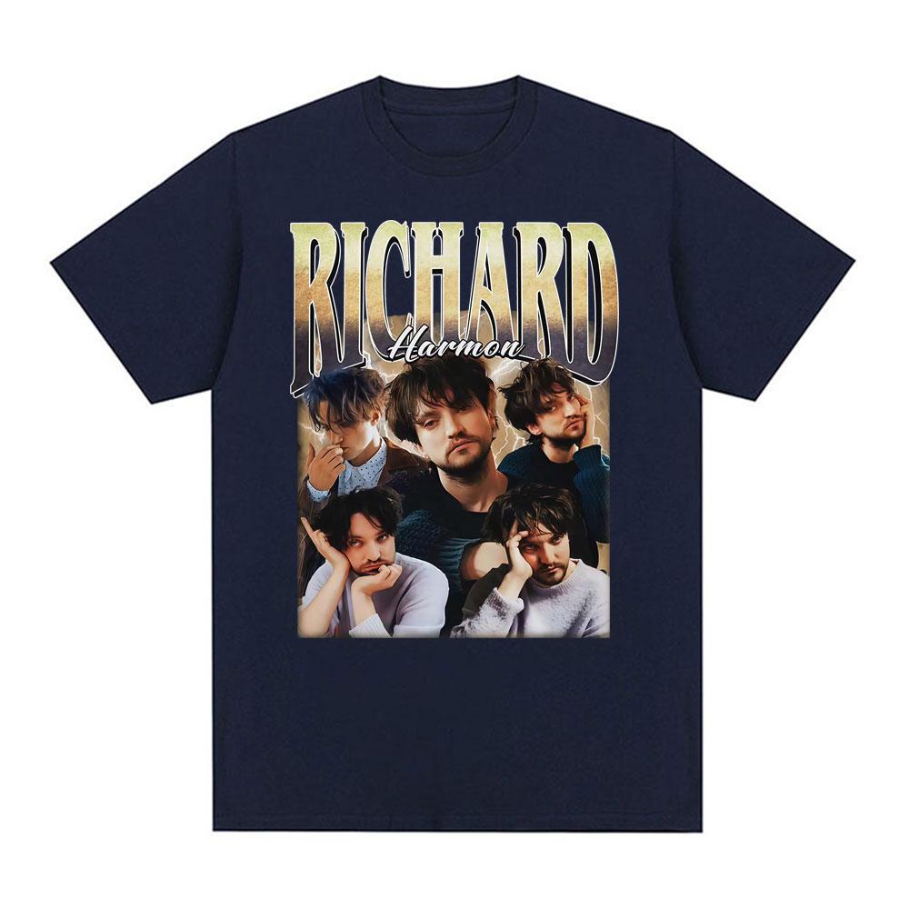 2025 Classic Richard Harmon Vintage Graphic T Shirts Men Women Harajuku Hip Hop Streetwear 100% Pure Cotton Printed T-shirt Y2k