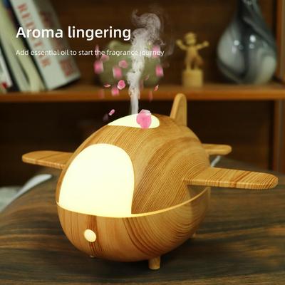 Imitation Aircraft USB Humidifier with Remote Control and Ultrasonic Aromatherapy Light