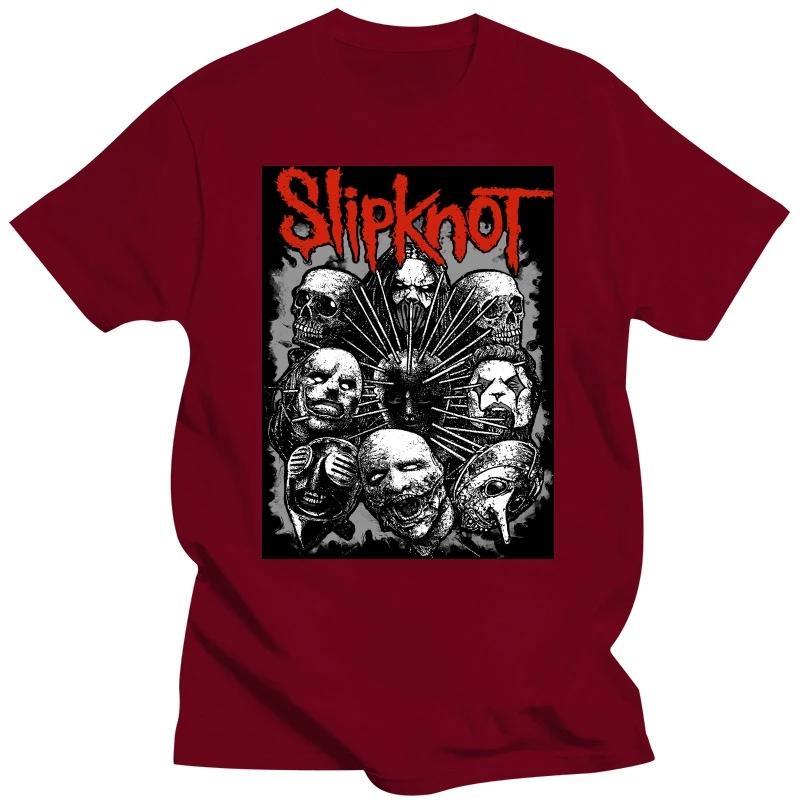 Pánské tričko s grafickým potiskem a kreslenými červy Slipknots Heavy Mental Band s krátkým rukávem, Harajuku Streetwear, nadměrné velikosti