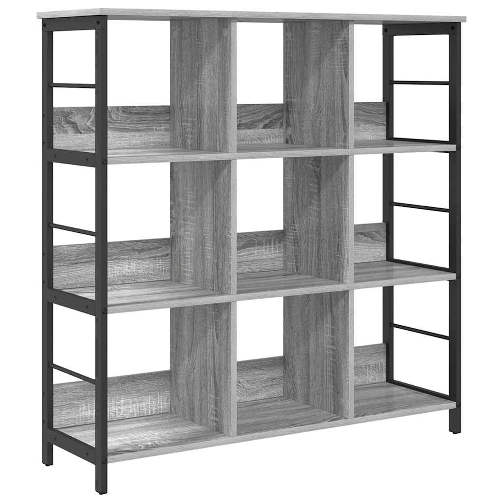 Bookshelf 9 Tiers 102 X 32 X 104.5 Cm Engineered Wood