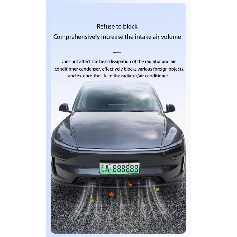 For Tesla New Model YL 2026 Launch 6-seater Version Lower Bumper Anti Insect Net Anti Dust Proof Inner Vent Grille Cover