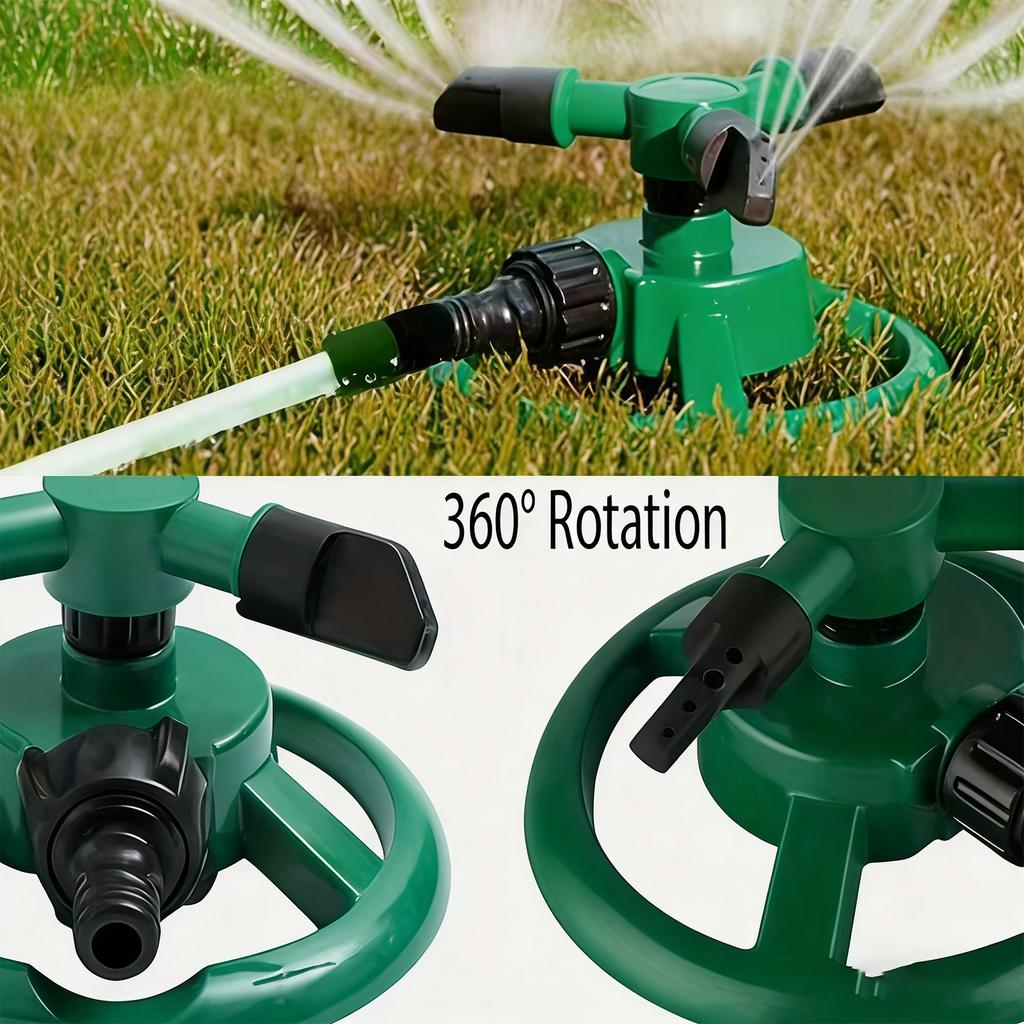 Garden 360 Degree Rotating Automatic Sprinkler Nozzle Lawn Watering Sprayer Cooling Tool Plant Yard Irrigation Water Sprayer