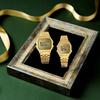 Casio A158WEGV-9A Vintage Gold Digital Watch | Stainless Steel Band | LED Light | Stopwatch | 7-Year Battery