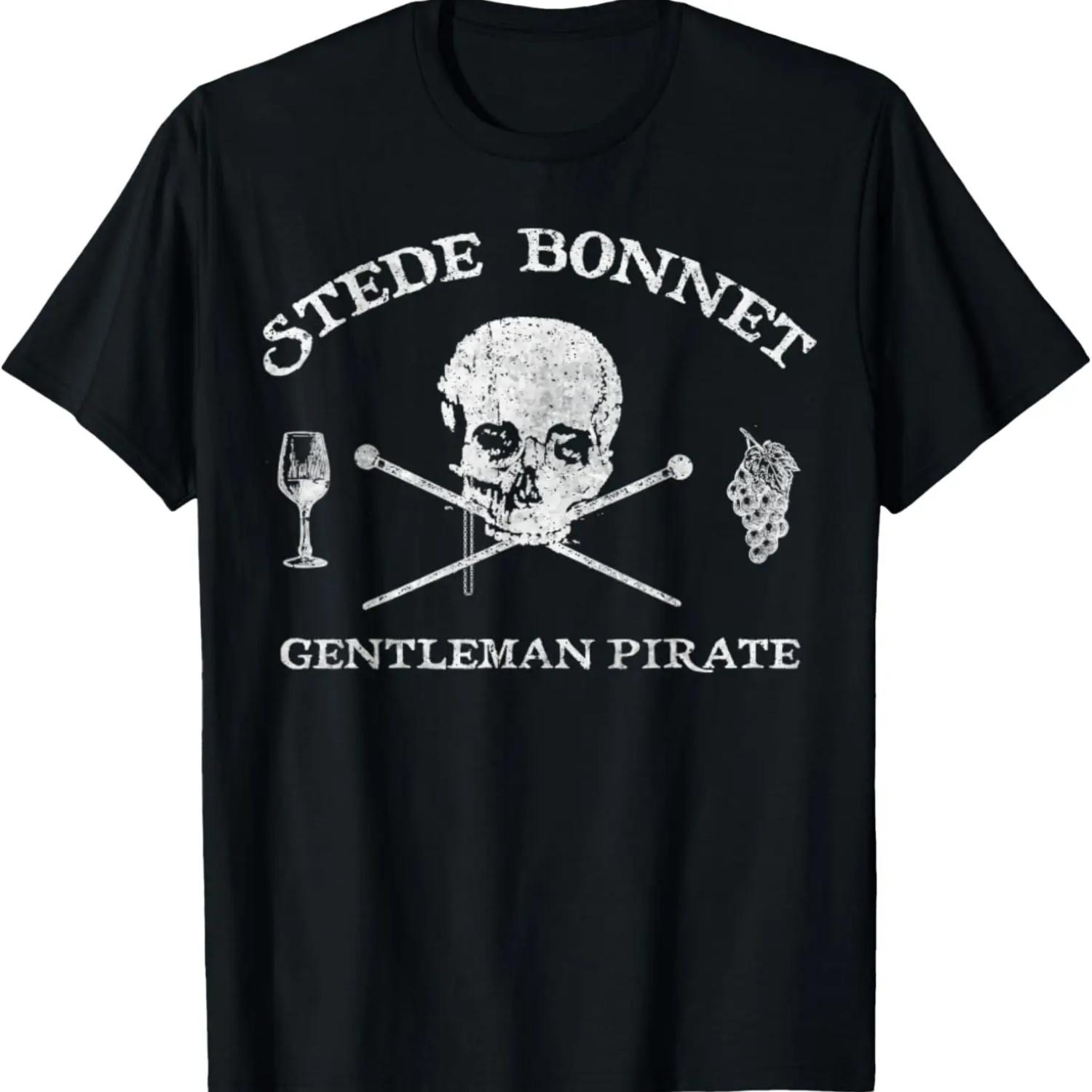 

Vintage Stede Bonnet Gentleman Pirate T-Shirt S чёрный