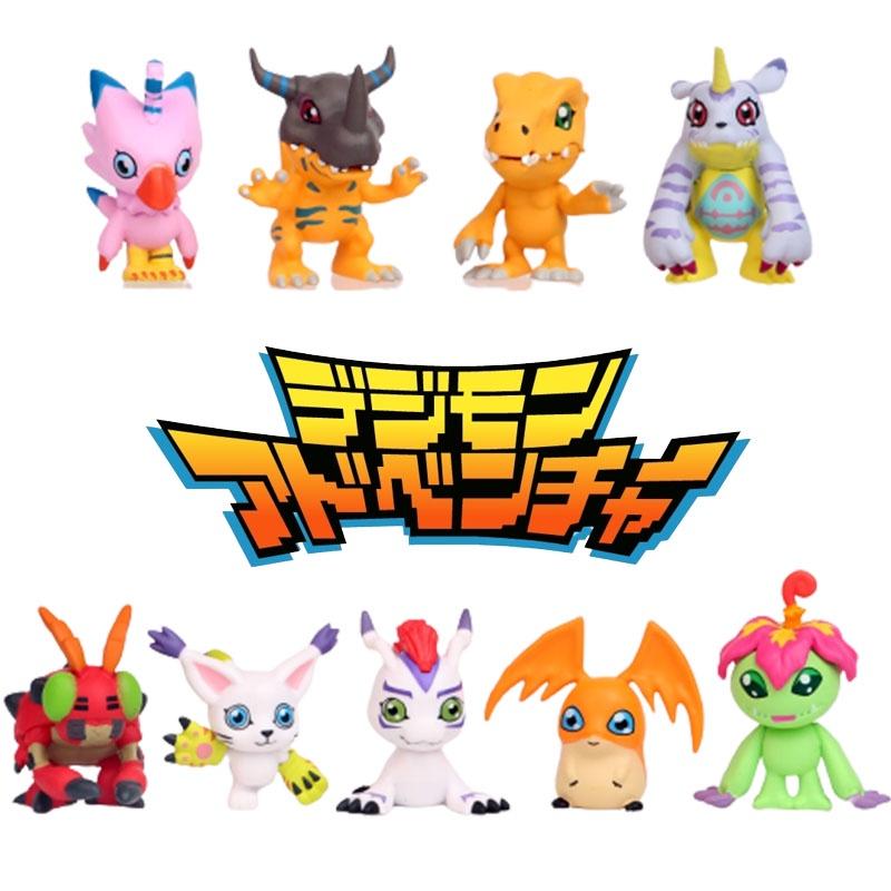 9 Stück Digimon Adventure Figuren PVC Spielzeug Weihnachtsgeschenke Kuchendekorationen Sammlerstück